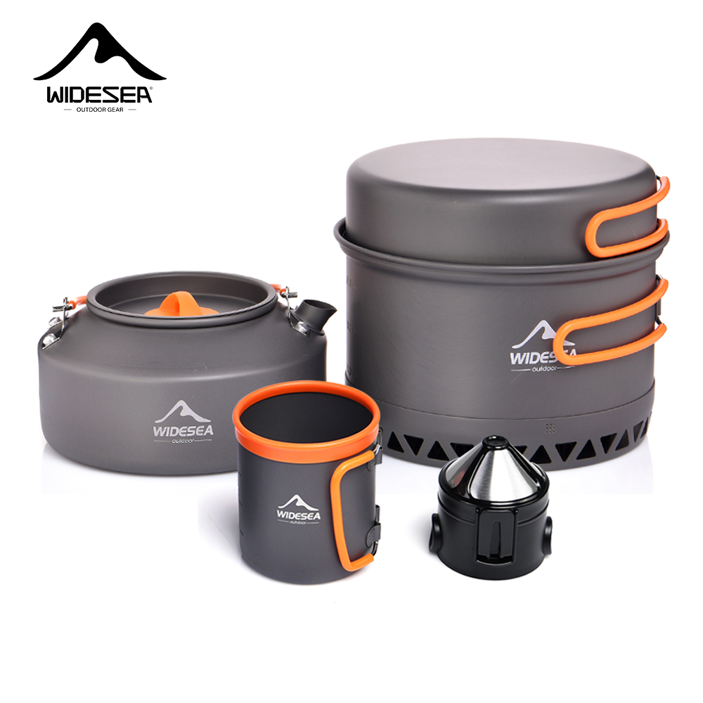 Coffee Equipment For Camping - キャンプ用食器、アウトドア調理器具セット、鍋、観光用ケトル、コーヒーカップ、フィルター、キッチン用品、ハイキング、ピクニック、旅行用具