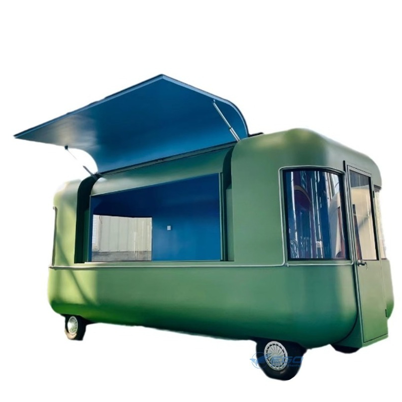 Coffee Van Equipment - 高品質モバイルフードトラック、フル装備ピンクモバイルフードトラックバン、コーヒー・ピザ用コーヒートレーラーカート