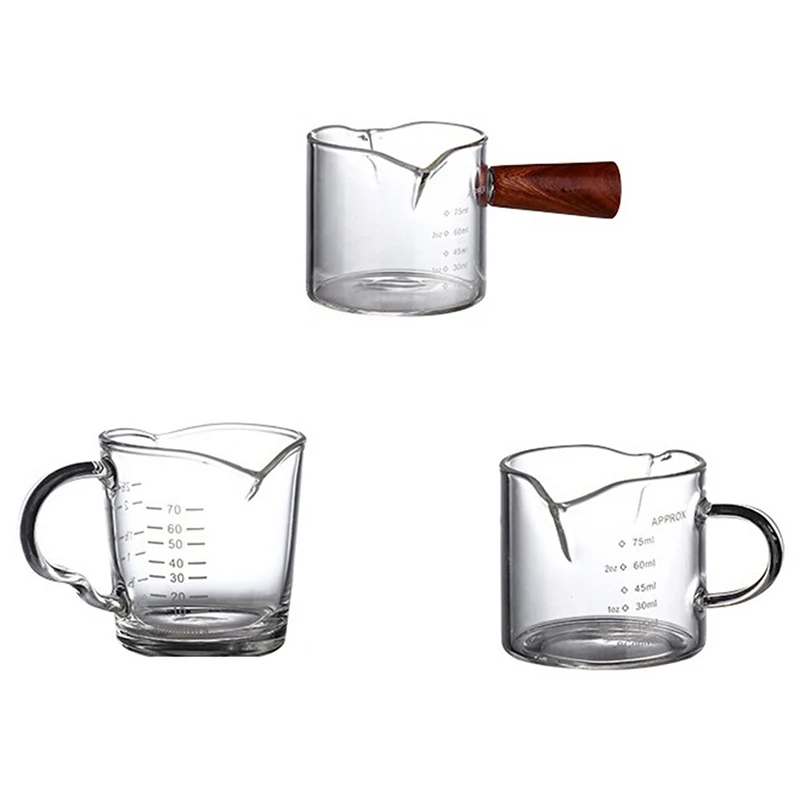 70/75ml エスプレッソショットグラス ダブル注ぎ口ガラ - Espresso Shot Glass のレビューと価格