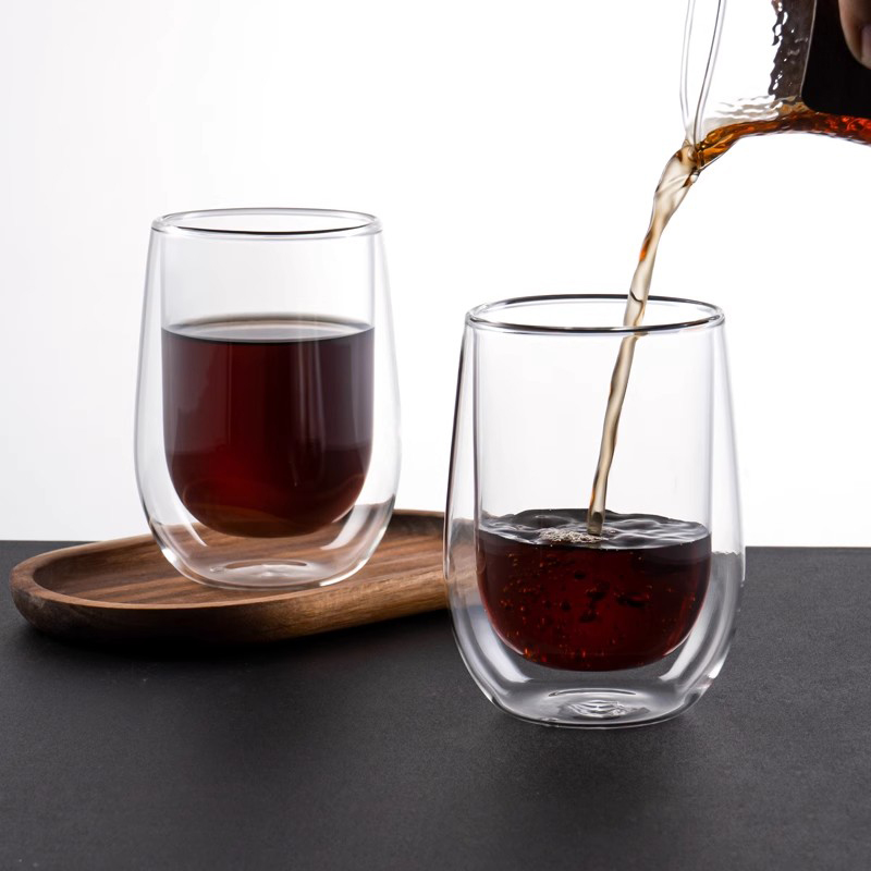 2/4個入り 二重壁エスプレッソカップ 透明コーヒーショット - Espresso Shot Glass のレビューと価格