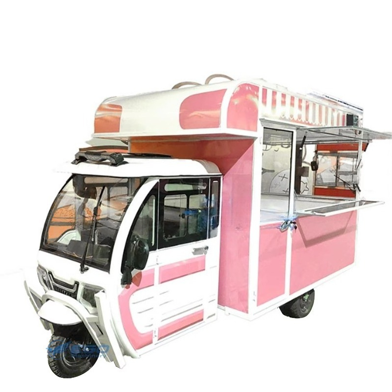 高品質モバイルフードトラック、フル装備ピンクモバイルフードト - Coffee Van Equipment のレビューと価格
