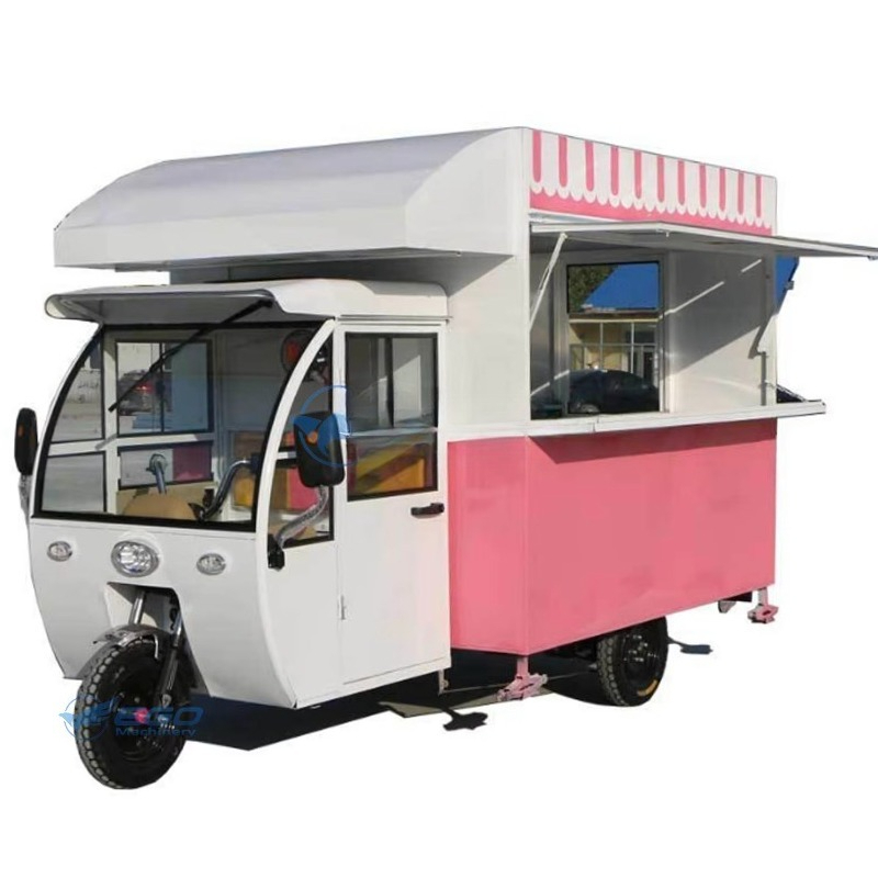 高品質モバイルフードトラック、フル装備ピンクモバイルフードト - Coffee Van Equipment のレビューと価格