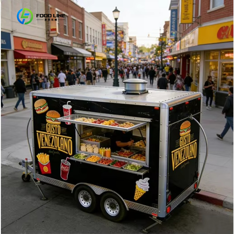 正方形のレストラン設備 ホットドッグ 小型改造バン 移動式フ - Coffee Van Equipment のレビューと価格