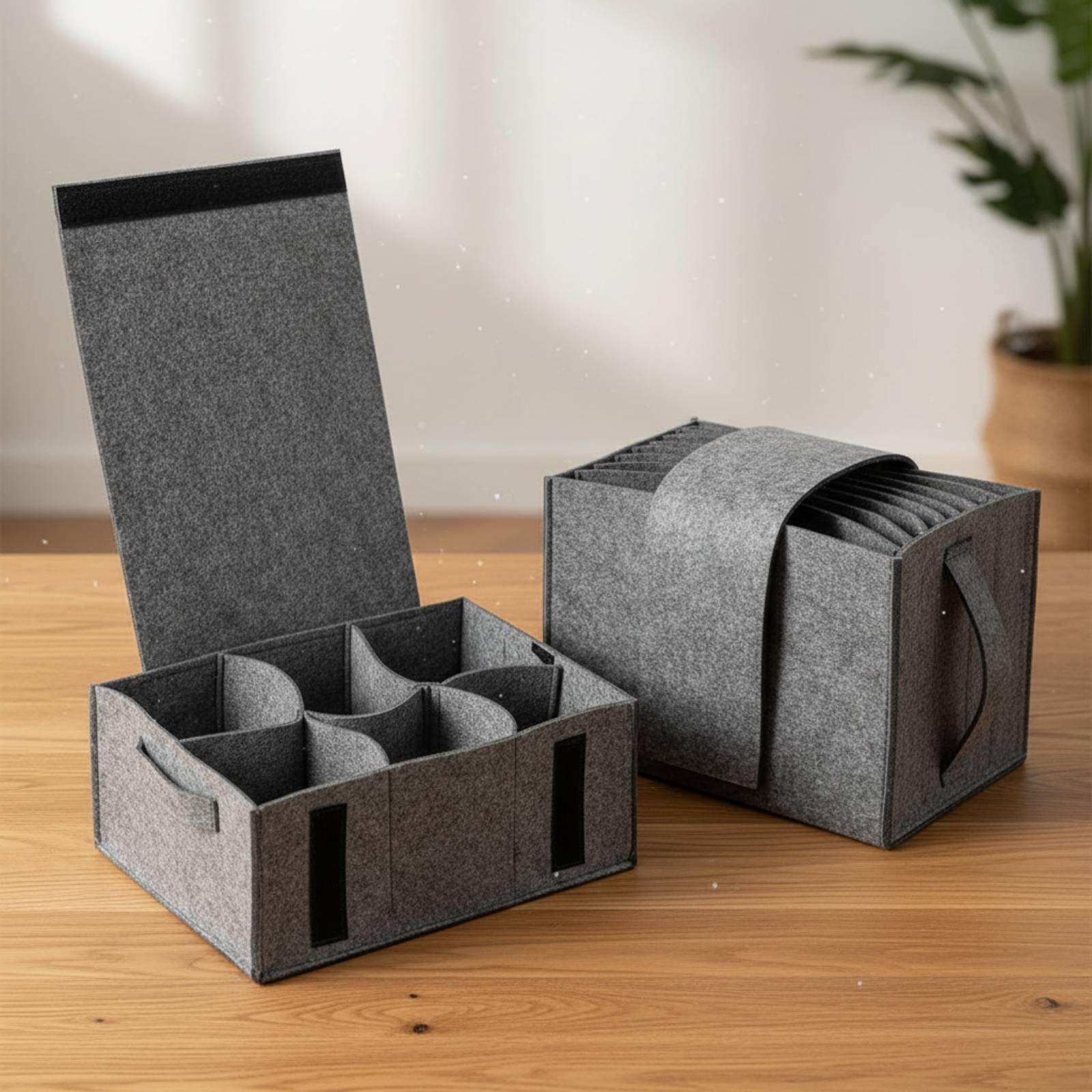 家庭用フェルト製収納ポーチ ポータブル食器キャリア キャンプ - Coffee Equipment For Camping のレビューと価格
