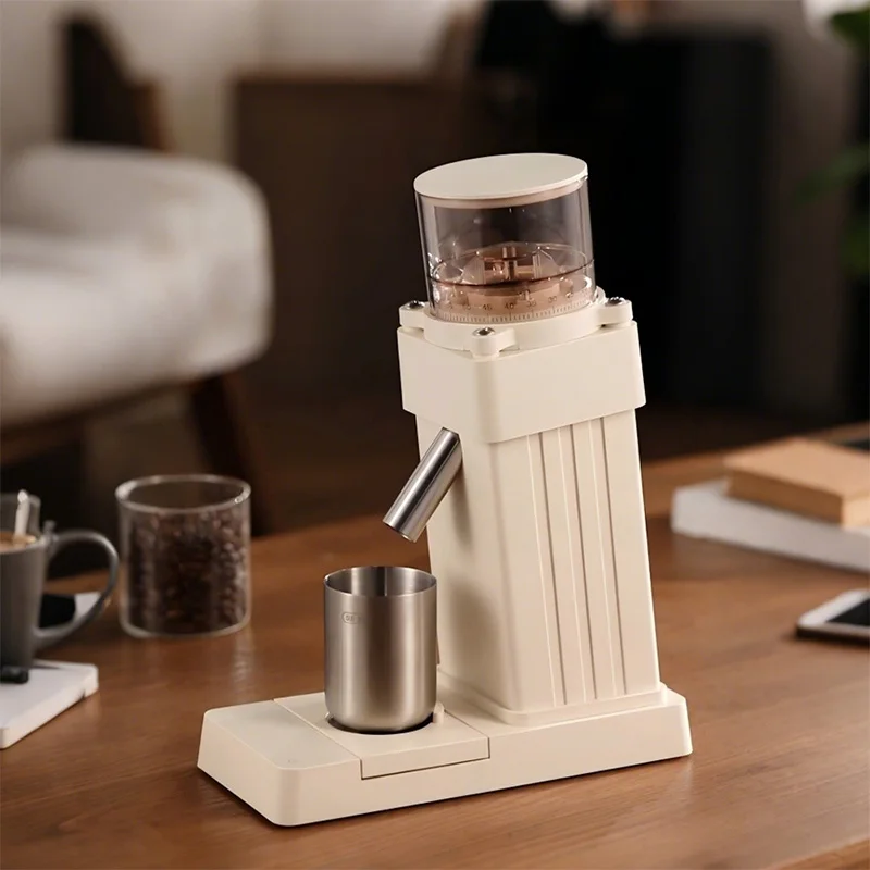 スケール付きコーヒーグラインダー、60段階調整機能、ポーショ - Coffee Grinder Burr Flat のレビューと価格