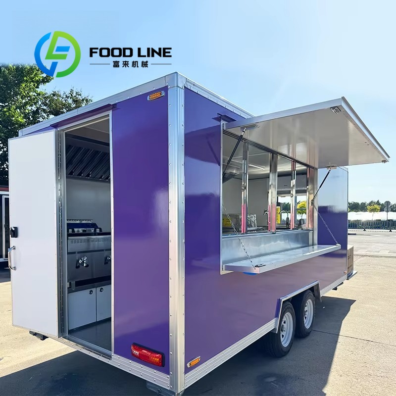 カスタムモバイルフードカートトレーラー、スクエア型ストリート - Coffee Van Equipment のレビューと価格