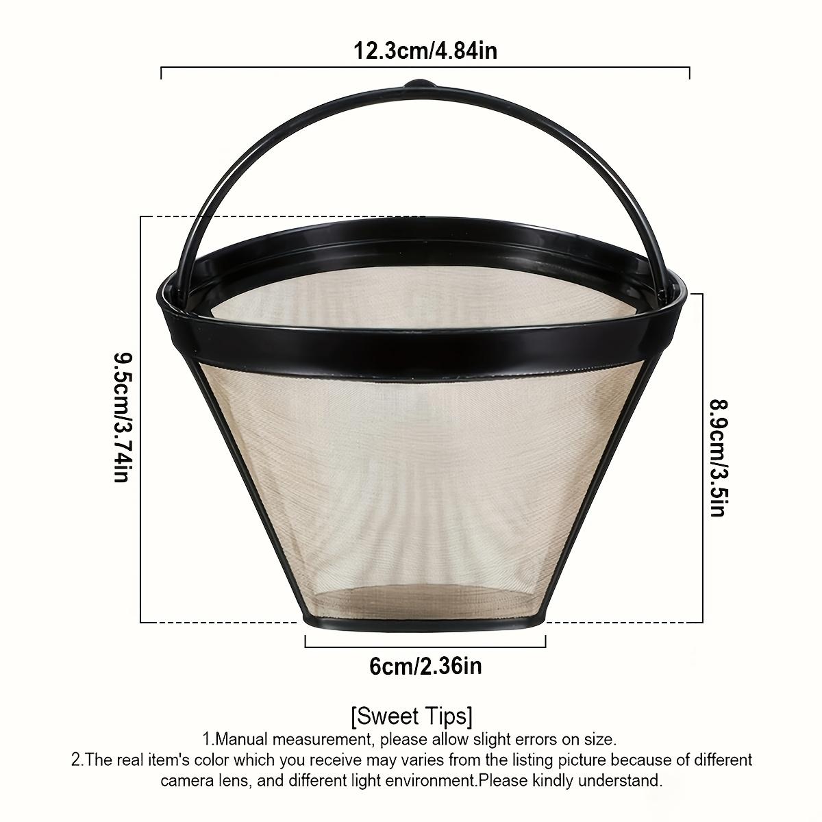 コーヒーフィルター 永久使用可能、コーン型金属製コーヒーフィ - Coffee Equipment Pour Over のレビューと価格