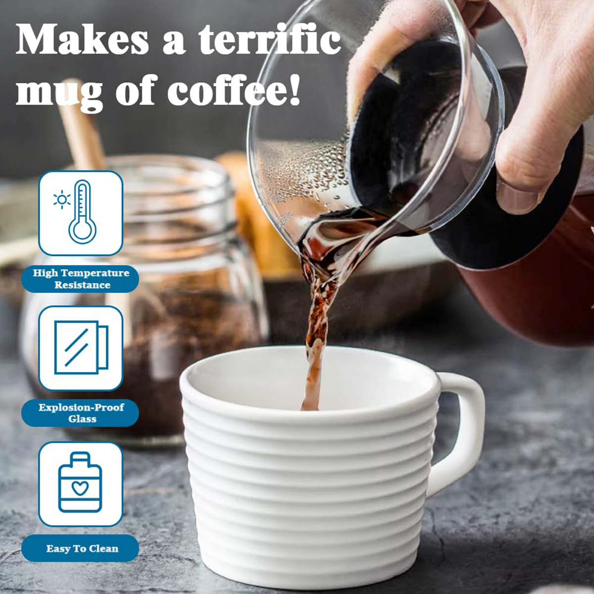 Leeseph ガラス製コーヒーメーカー 再利用可能なステン - Coffee Equipment Pour Over のレビューと価格