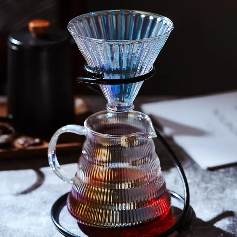 カラフルなコーヒーセットドリッパーコーヒーサーバーフィルター - Coffee Equipment Pour Over のレビューと価格
