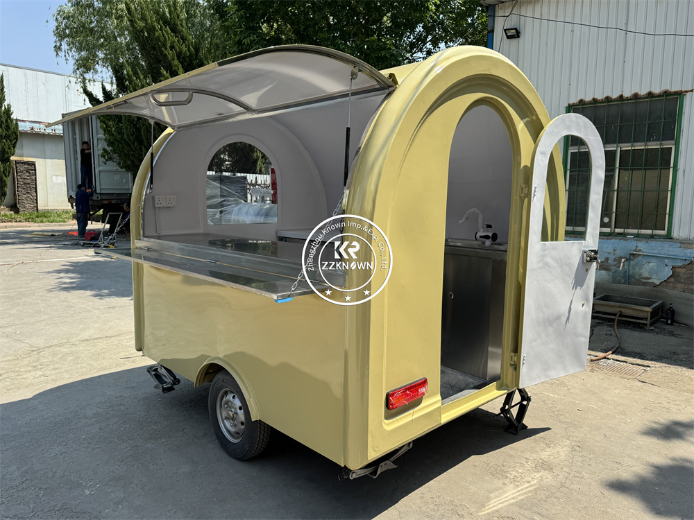 移動式フードトラックバン屋台スナックピザキオスクコーヒーアイ - Coffee Van Equipment のレビューと価格