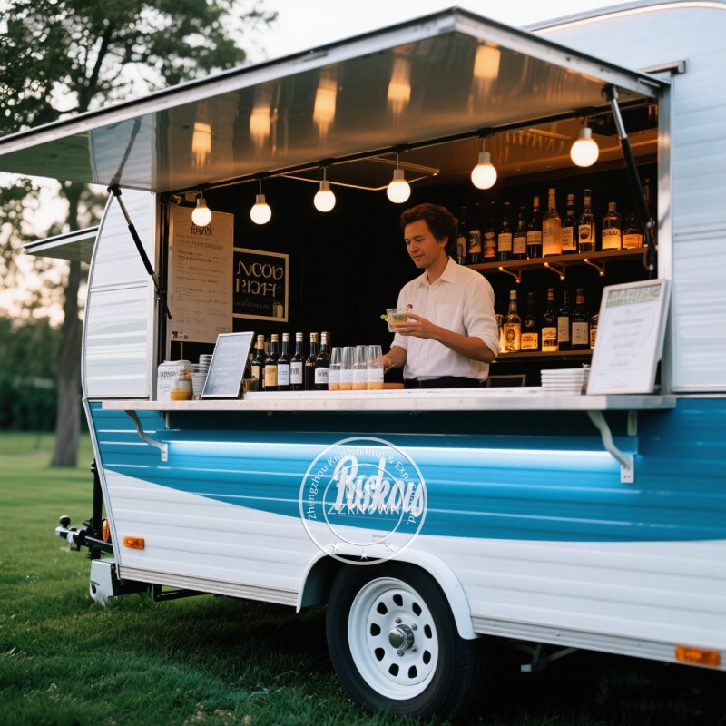 業務用基準適合のフードトレーラーカート、移動式アイスクリーム - Coffee Van Equipment のレビューと価格