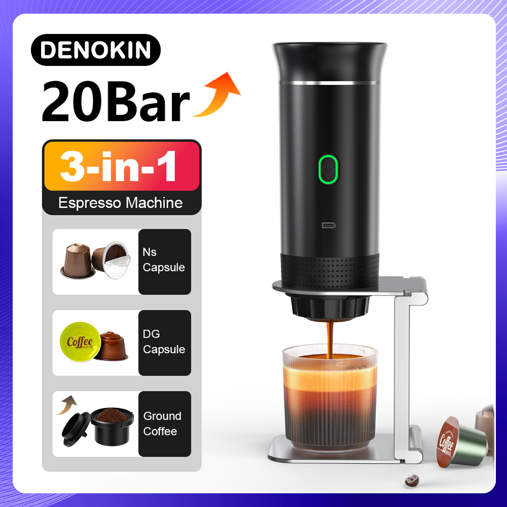 ワイヤレス電動ポータブルエスプレッソコーヒーマシン 車&家庭 - Coffee Equipment For Camping のレビューと価格