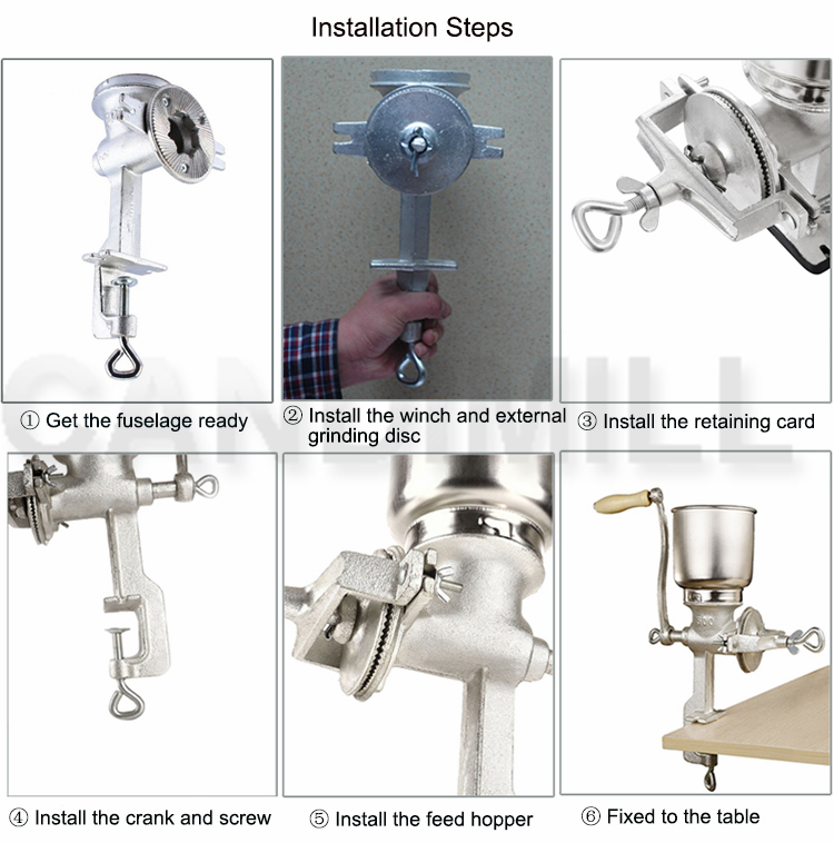 CANDIMILL 多機能小型手動粉砕機コーヒー豆グラインダ - Coffee Grinder Burr Flat のレビューと価格