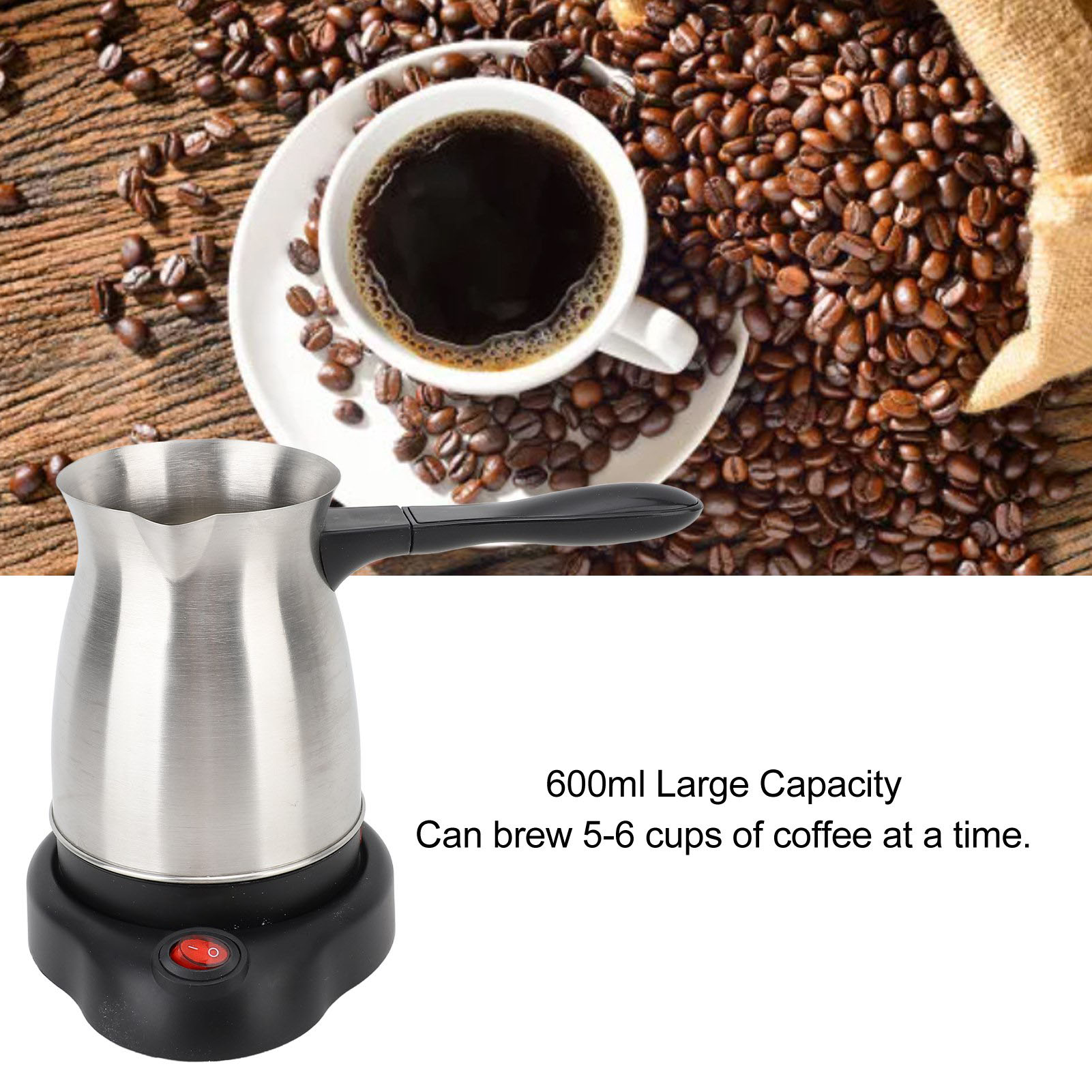 ステンレス鋼電気コーヒーマシン,600ml, 110v - Coffee Equipment For Camping のレビューと価格