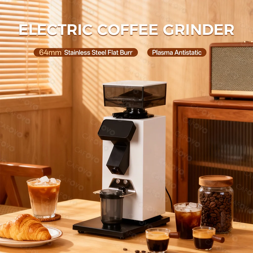 CAFOVO G964F タイムベースド・ドージンググライン - Coffee Grinder Burr Flat のレビューと価格